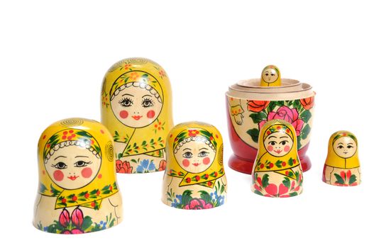  matreshka doll isolated on white Matreshkas 