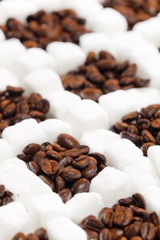 still life of coffee and sugar