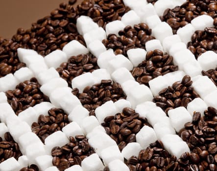 still life of coffee and sugar