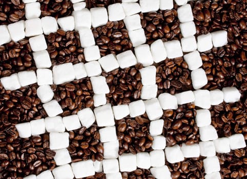 still life of coffee and sugar