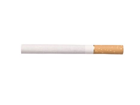 Unused cigarette isolated on a white background