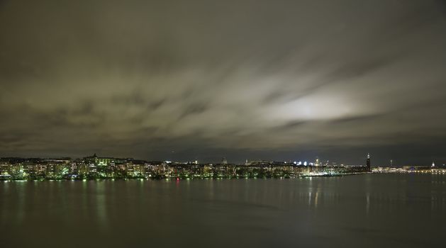 Stockholm City skyline at night