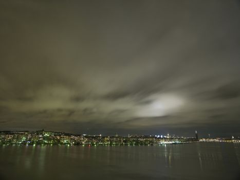 Stockholm City Skyline at night