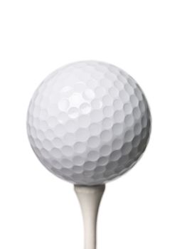 Golf ball isloated on white background