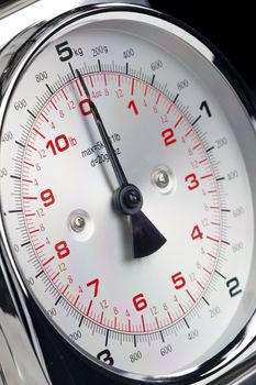 detail of kitchen scale