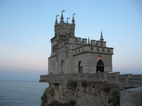 Castle "Swallow nest" in Yalta, Crimea