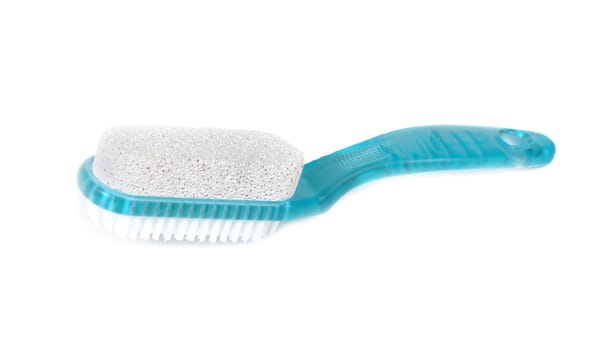 one bath brush isolated on white background