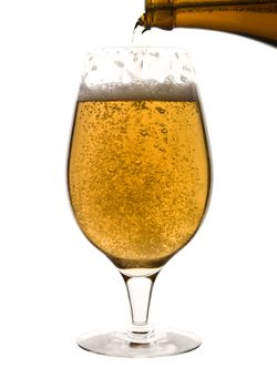 Poured beer