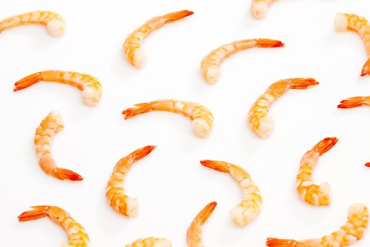 still life of raw prawns