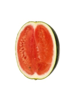 Watermelon cut in half