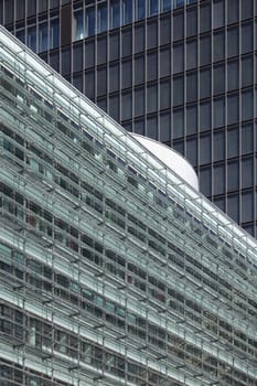 Modern office buildings