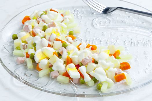traditional Czech Christmas potato salad