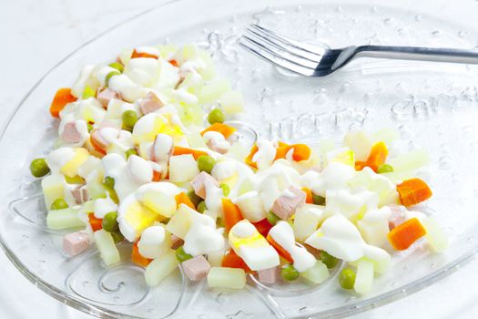 traditional Czech Christmas potato salad