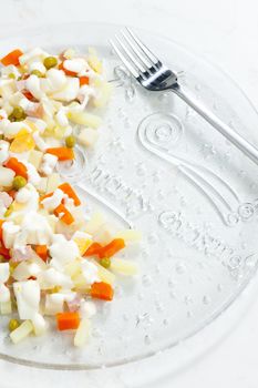 traditional Czech Christmas potato salad