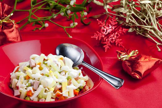traditional Czech Christmas potato salad