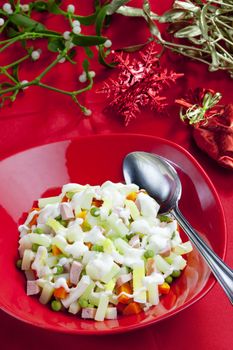 traditional Czech Christmas potato salad