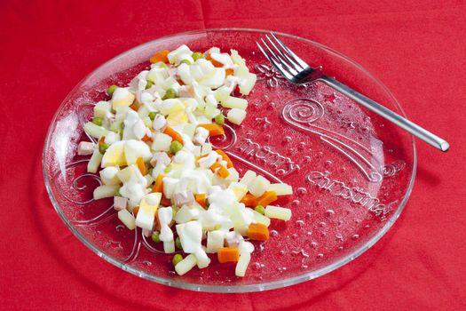 traditional Czech Christmas potato salad