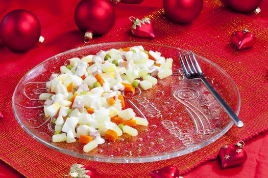 traditional Czech Christmas potato salad