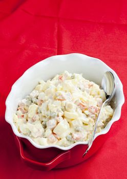 traditional Czech Christmas potato salad