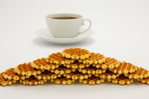 Cookies and coffee cup