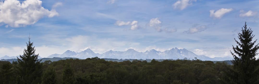 Panorama of Tatra Mountains - Slovakia