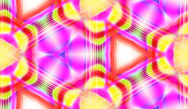 A seamless colour triangular pattern tile background.