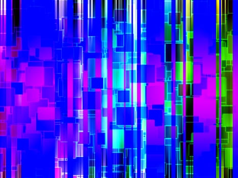 background made out of colour squares and lines.