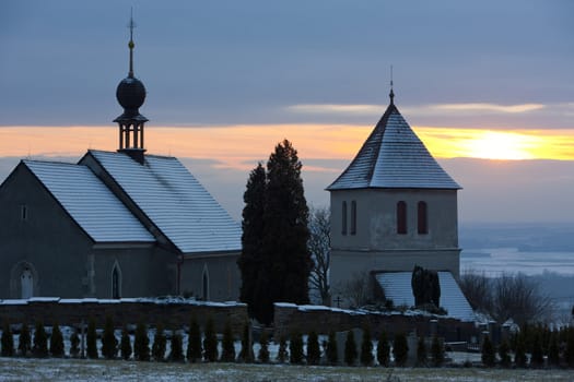church in Vaclavice, Czech Republic