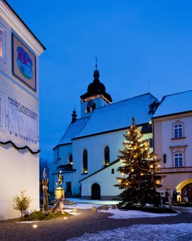 Nove Mesto nad Metuji at Christmas, Czech Republic
