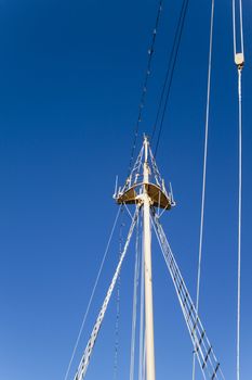 The top of a ships crows nest