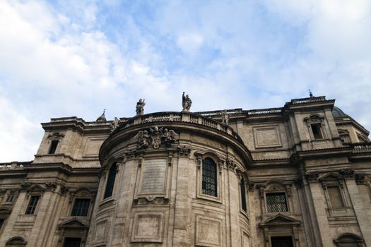 The back of Santa Maria Maggiore in Rome, Italy
