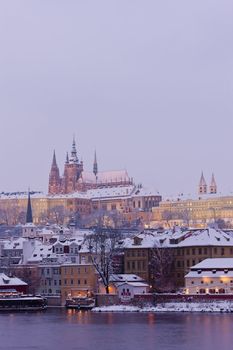 Hradcany in winter, Prague, Czech Republic