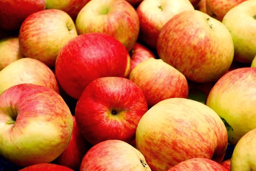 Heap of Red Apples Background