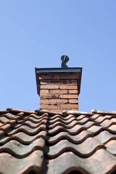 Chimney on a old hous