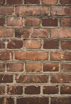 Worn brick wall