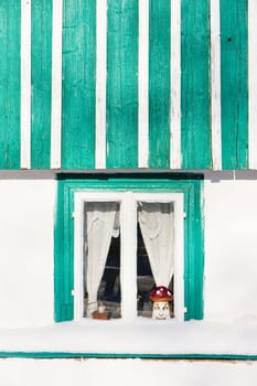 detail of cottage, Kunstat - Jadrna, Orlicke Mountains, Czech Republic