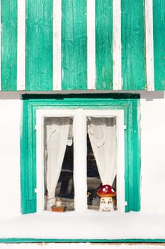 detail of cottage, Kunstat - Jadrna, Orlicke Mountains, Czech Republic