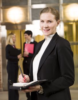 Businesswoman Organizing her calendar