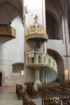 A decorative gallery of Finland's main cathedral.