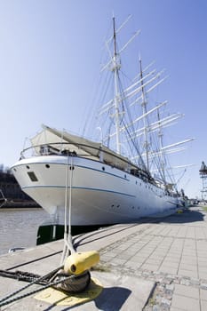 Old sailing ship "Suomen Joutsen" has sailed several times over the world. Today it is a museum ship.