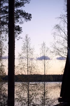 Lake landscape by Sunrise