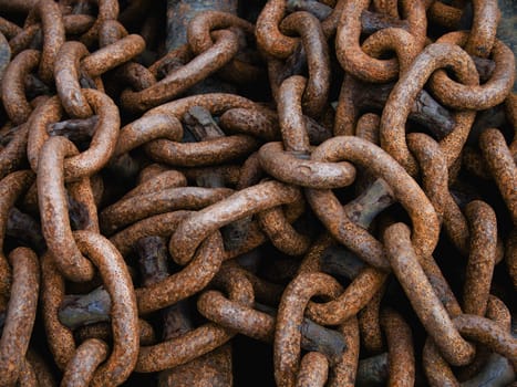 Rusty ship chain. Background.