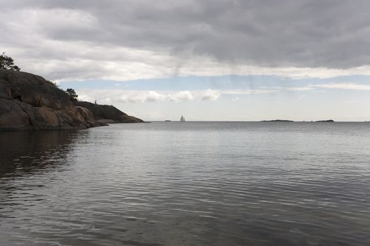 Seashore landscape from Hanko, Finland.