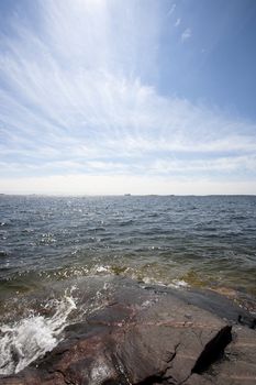 Seashore landscape from Hanko, Finland.