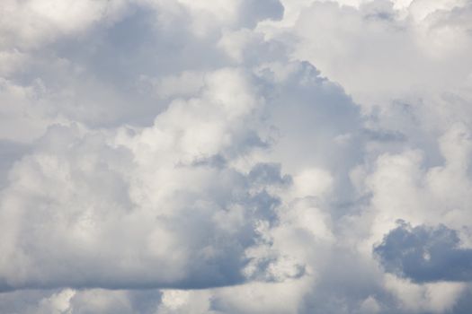Cloudy sky on a summer day.
