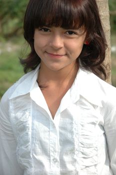 little asian girl with nice and cute face