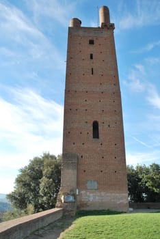 An hystorical military monument in the arno's valley, between Florence and Pisa