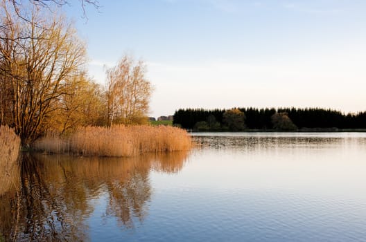 landscape with a pond, Czech Republic