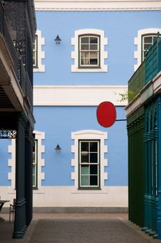 The perspective view of windows in stree