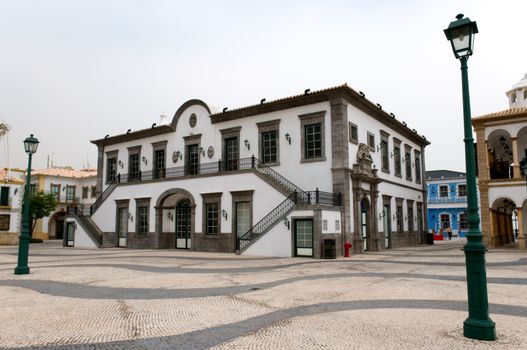 An european antique house in Macau downtown